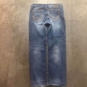 Y2K‎ thick stitched embroidered BKE Tyler jeans